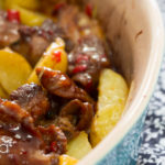 Costelinha assada com batatas