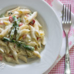 Receita de Penne com molho de ricota e aspargos