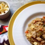 Receita de Risoto de frango com queijo coalho