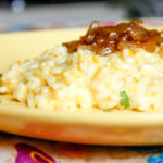 Risoto de limão siciliano com cebolas caramelizadas