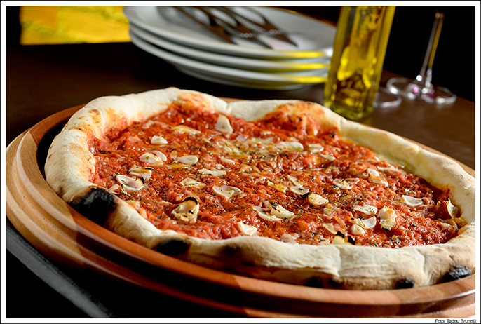 Degustação na pizzaria Graça Di Napolli