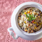 Salada de Grão de bico com bacalhau