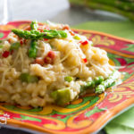 Receita de Risoto de Aspargos com bacon