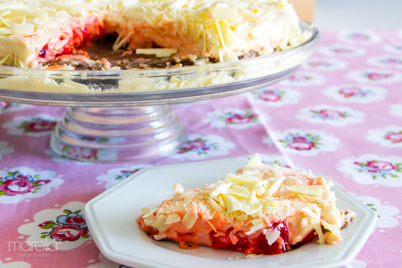 Receita de Torta Floresta Branca