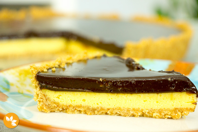 Torta de Maracujá com Chocolate
