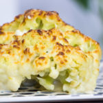 Receita de Couve Flor Recheada de Quatro Queijos