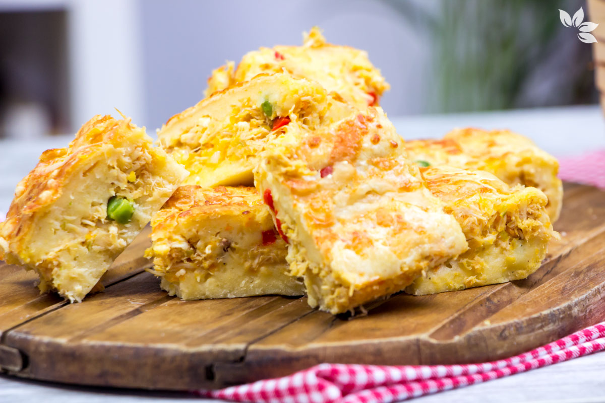 Receita de Torta de Frango de Liquidificador