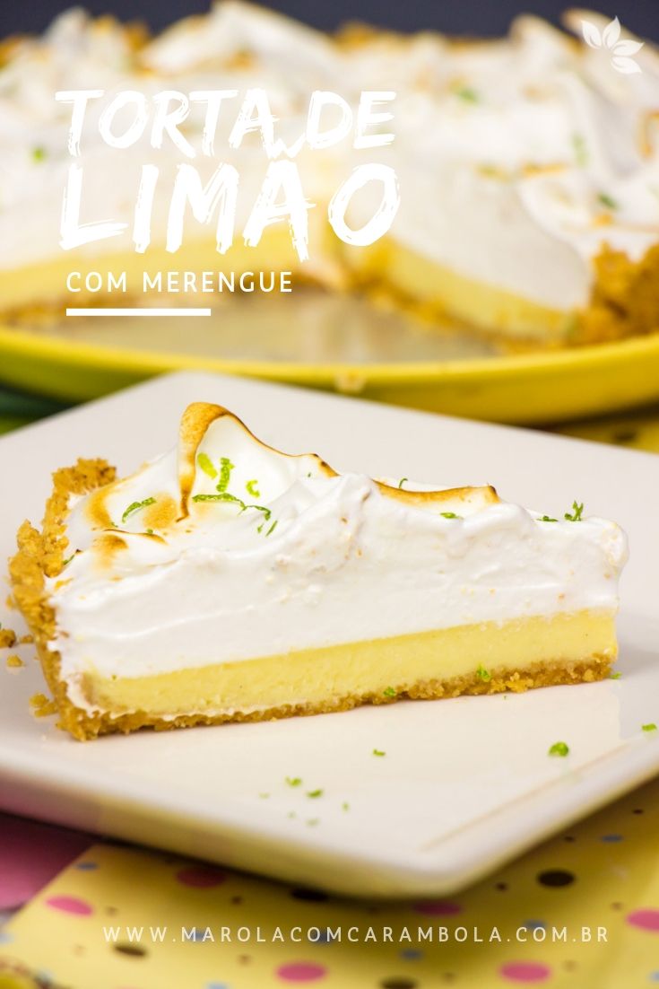 Receita de Torta de Limão com Merengue Receita de Torta de Limão com Merengue