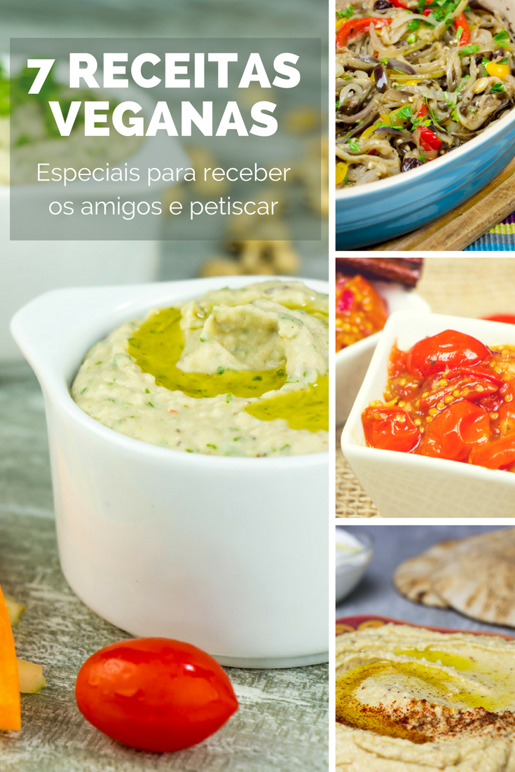 7 Receitas Veganas para petiscar