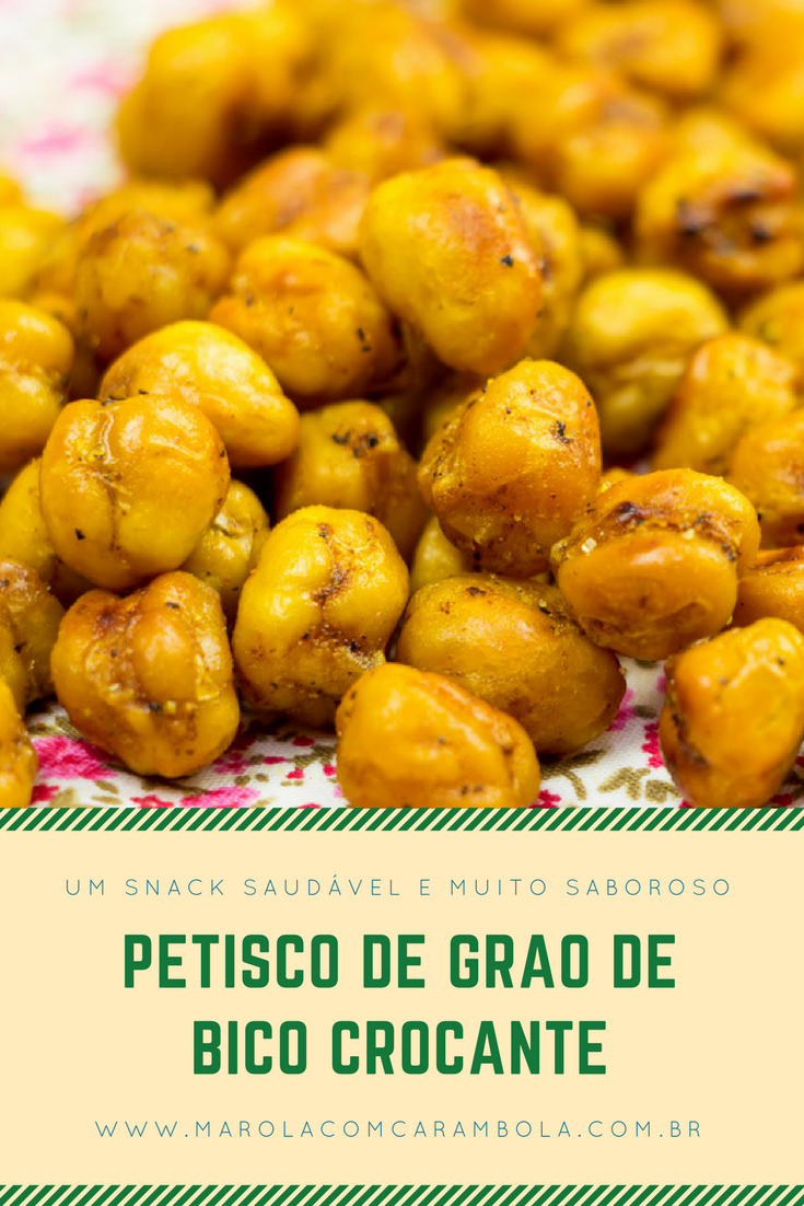 Receita de Petisco de Grão de Bico Crocante