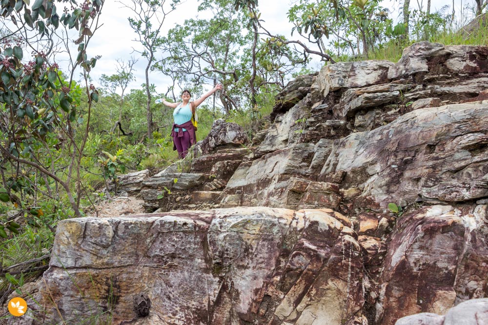 Amanda Fernandes desbravando as trilhas na Chapada dos Veadeiros Amanda Fernandes desbravando as trilhas na Chapada dos Veadeiros