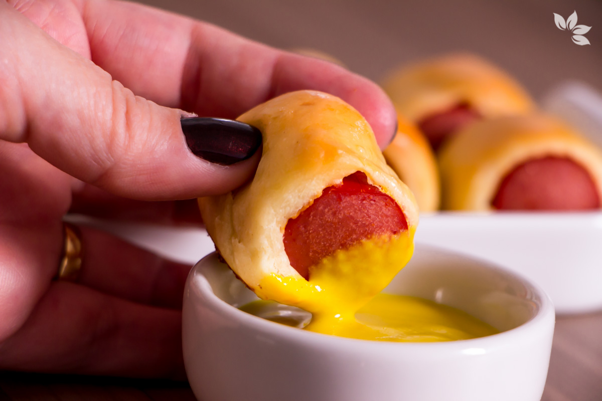 Receita de Enroladinho de salsicha