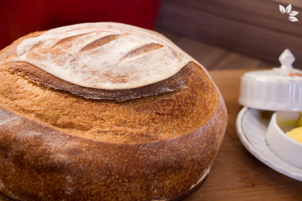 Receita de pão italiano com Levain