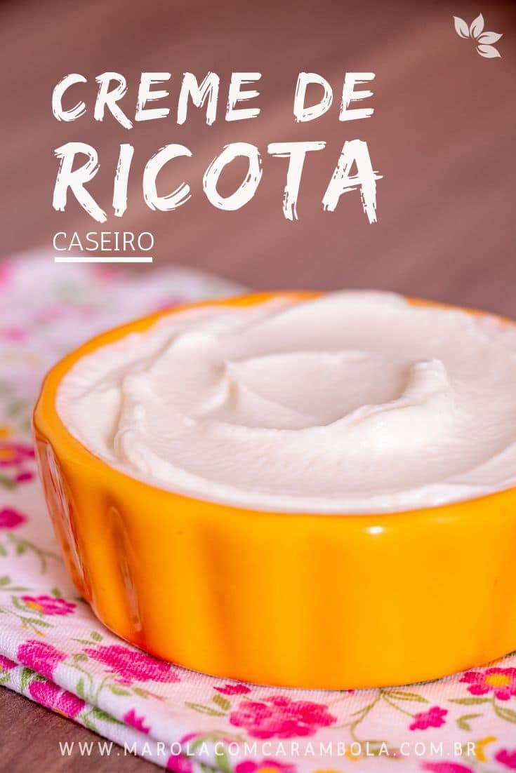 Receita de Creme de Ricota Caseiro