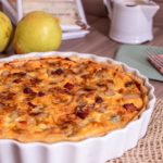 Receita de Quiche de Queijo Gorgonzola com Pera