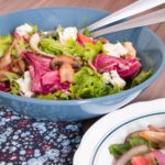Receita de Salada de Folhas com Cogumelos