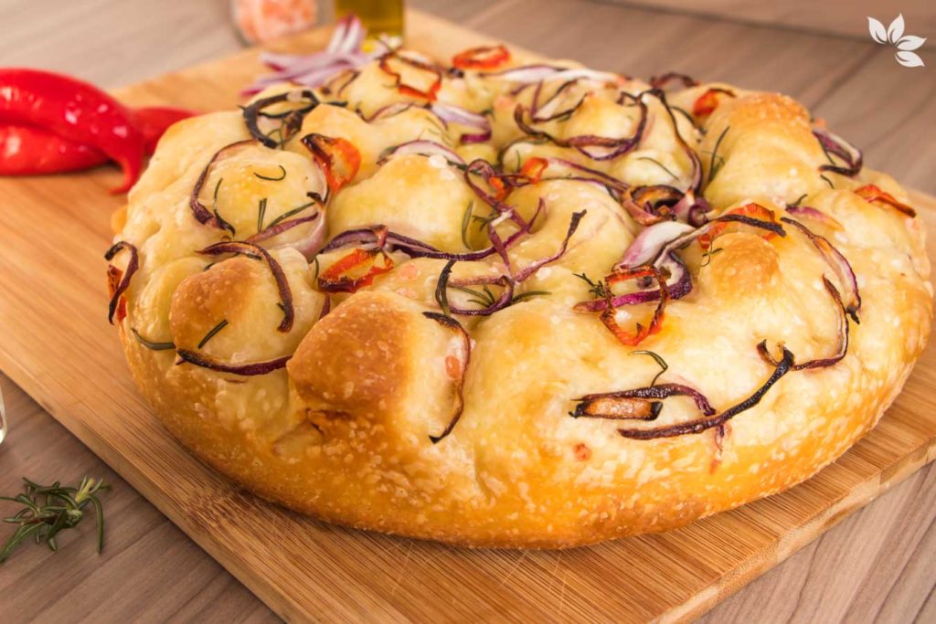 Receita de Focaccia com Fermentação Natural