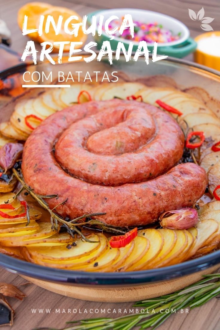 Receita de linguiça com batatas ao forno