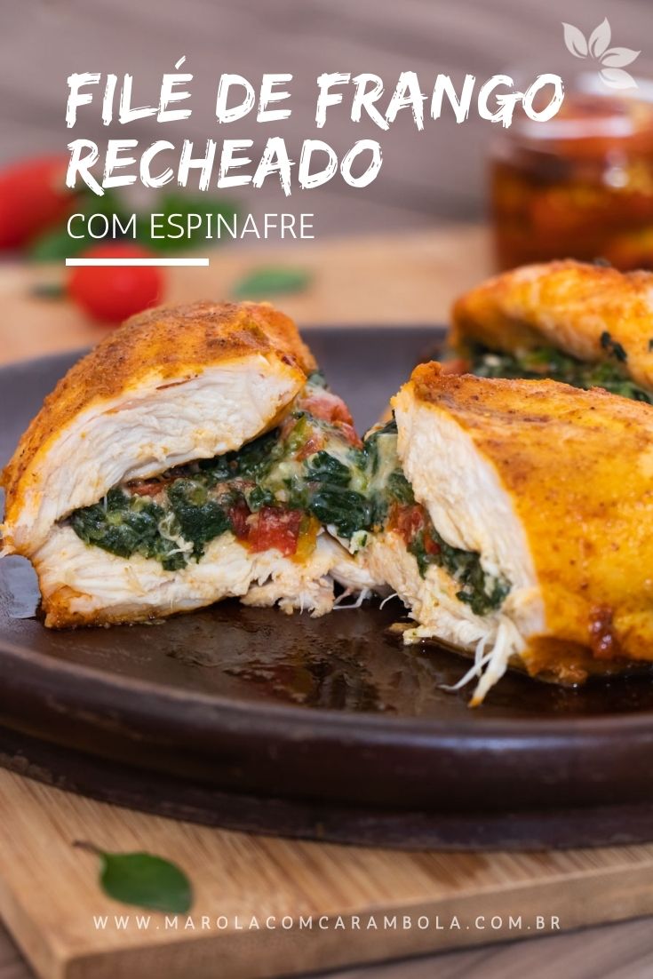 Receita de Filé de Frango Recheado com Espinafre