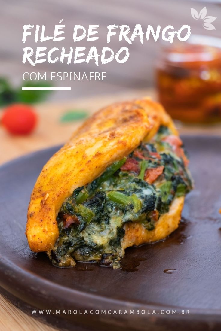 Receita de Filé de Frango Recheado com Espinafre