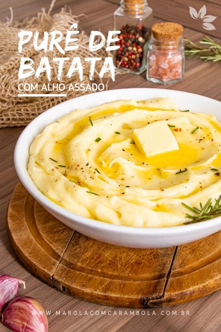 Receita de Purê de Batata com Alho Assado