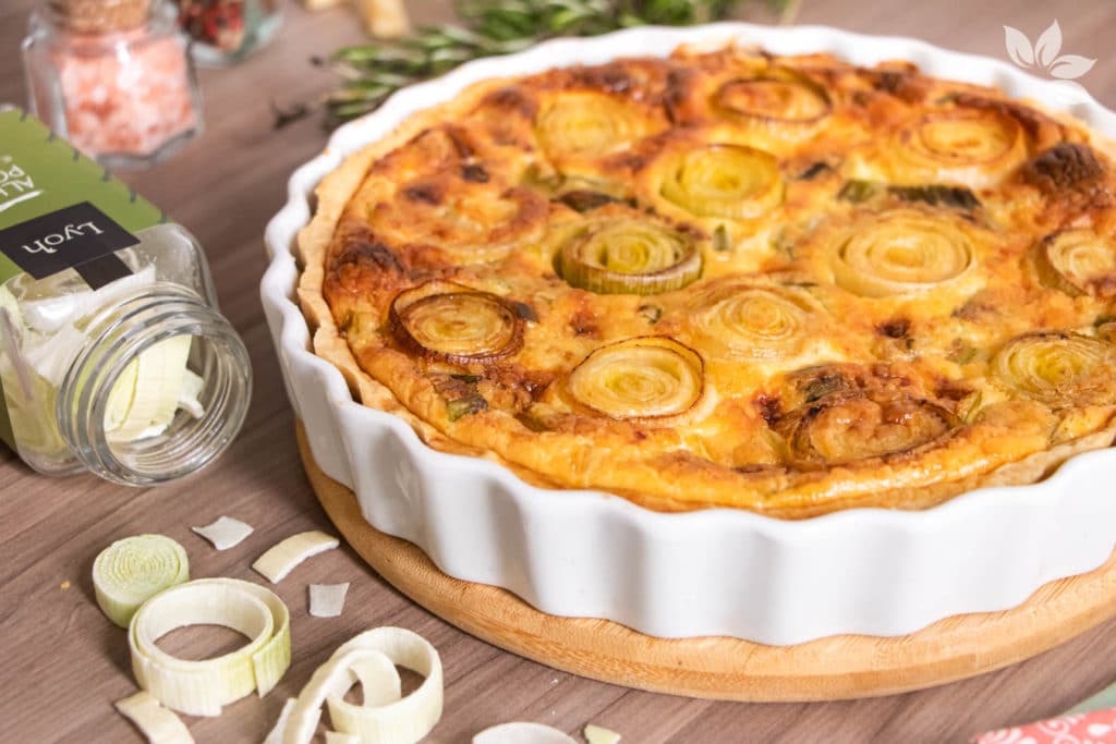 Receita de Quiche de Alho Poró