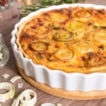 Receita de Quiche de Alho Poró