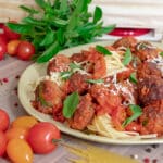 Receitas de Almôndegas com Tomates Assados