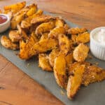 Receita de Batata Assada Crocante com Parmesão